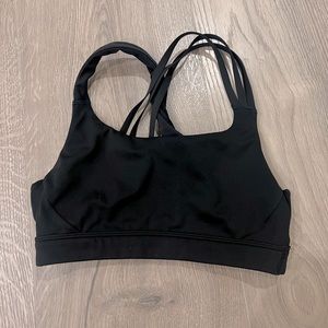 Asymmetrical Straps Black Athleta Sports Bra - Size S